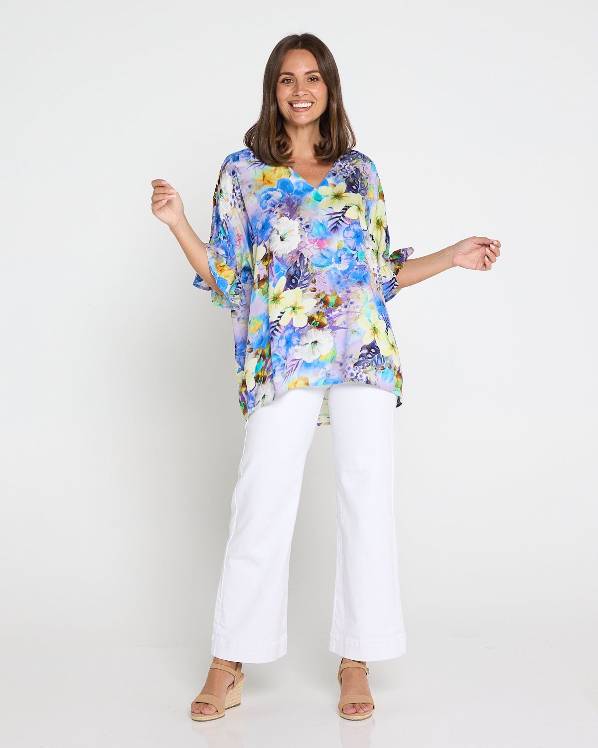 Farren Top - Lilac/Lemon Floral