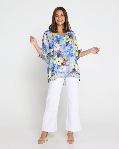 Farren Top - Lilac/Lemon Floral