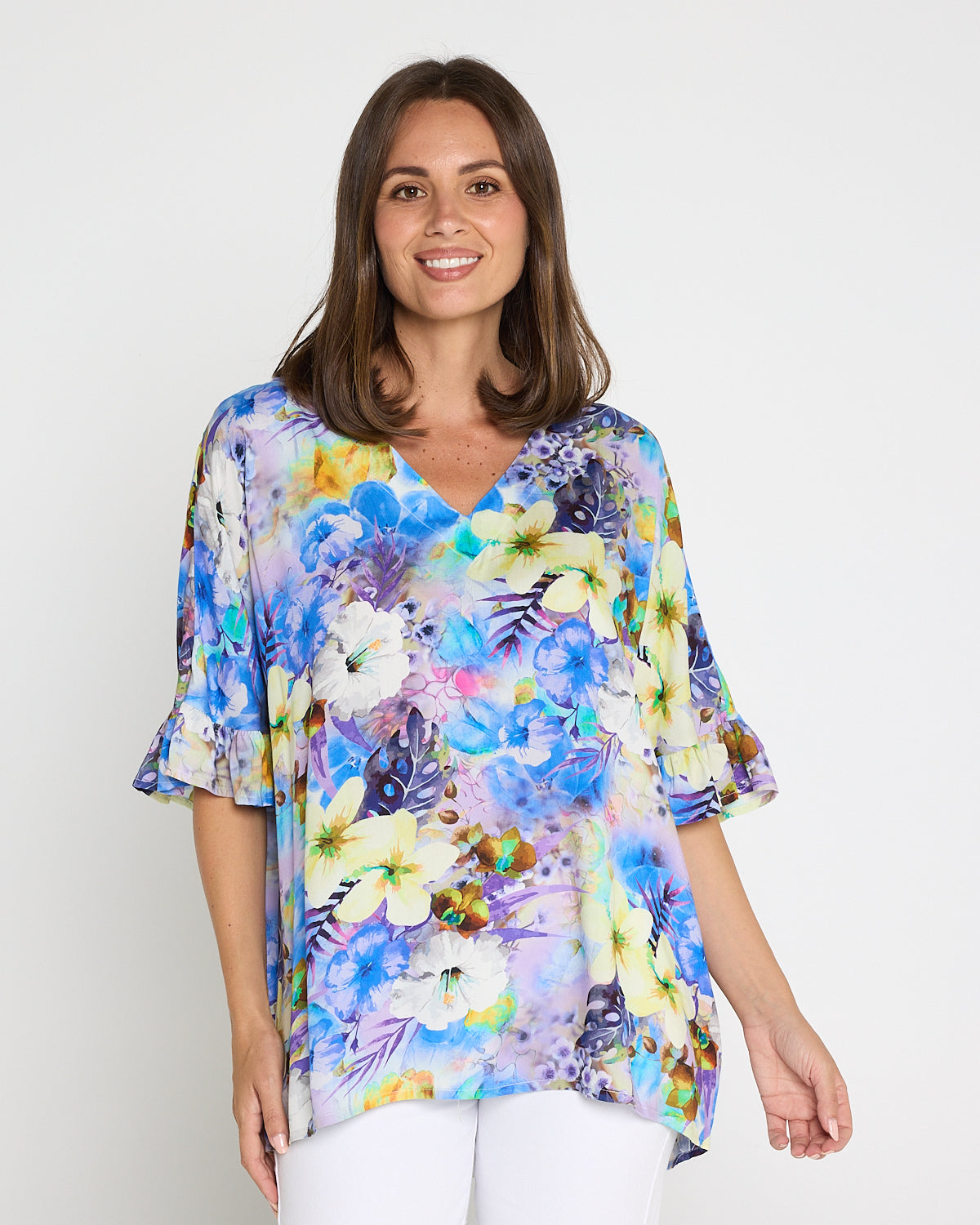 Farren Top - Lilac/Lemon Floral