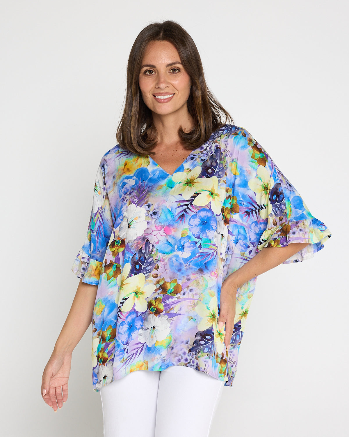 Farren Top - Lilac/Lemon Floral