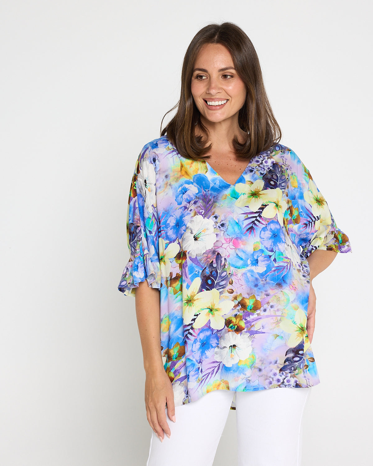 Farren Top - Lilac/Lemon Floral