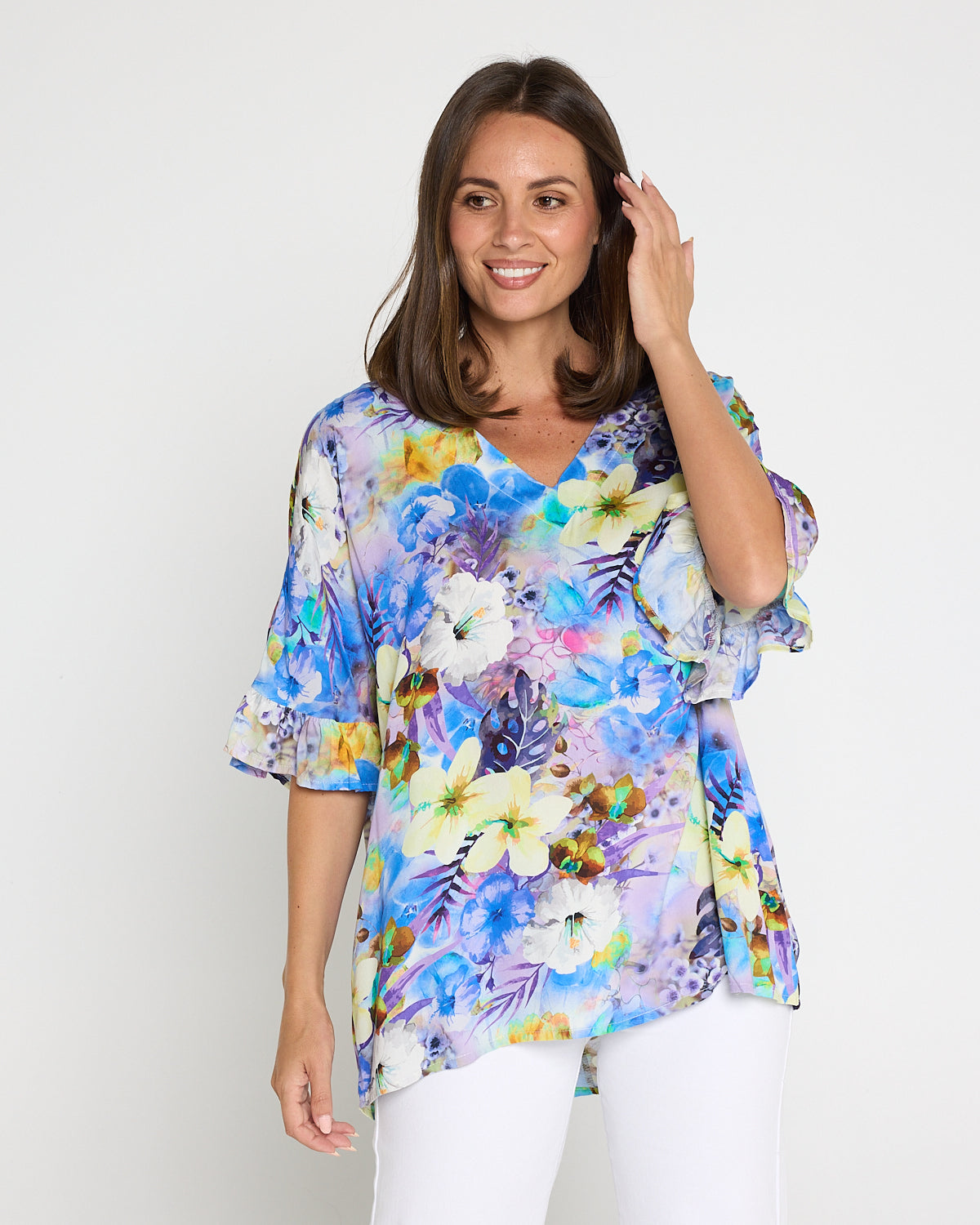 Farren Top - Lilac/Lemon Floral