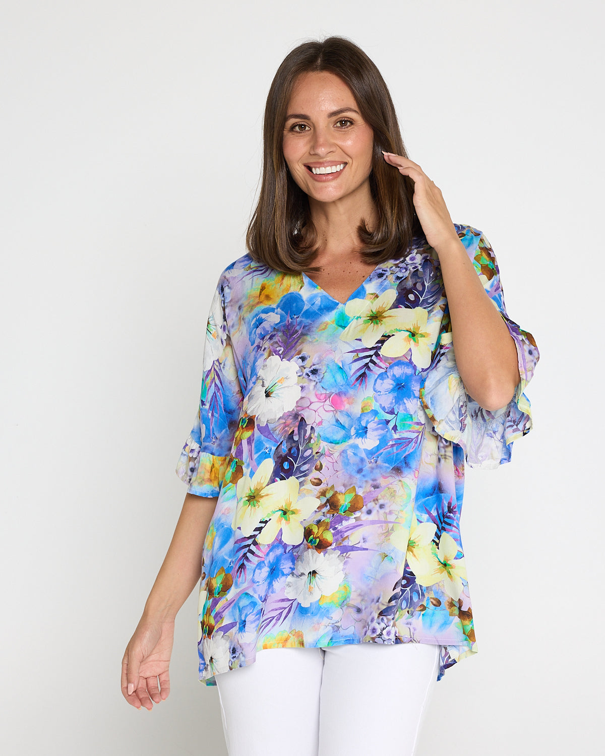 Farren Top - Lilac/Lemon Floral