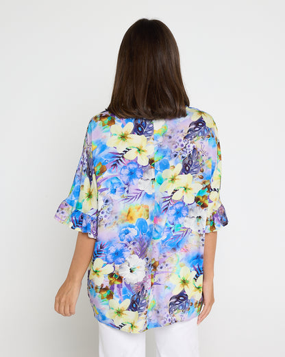 Farren Top - Lilac/Lemon Floral