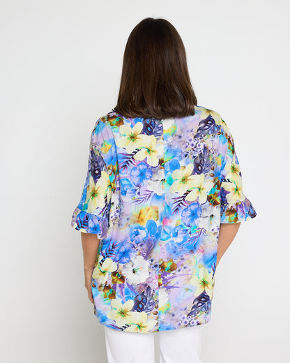 Farren Top - Lilac/Lemon Floral
