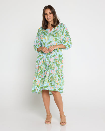 Cecilie Soft Tiered Dress - Summer Morning Floral