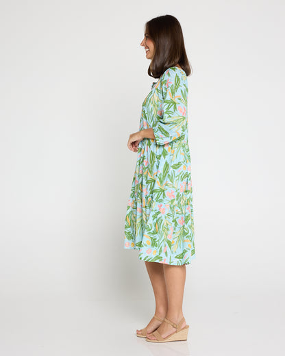 Cecilie Soft Tiered Dress - Summer Morning Floral