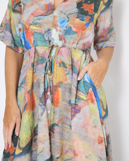 Nadia Dress - Amber Canvas