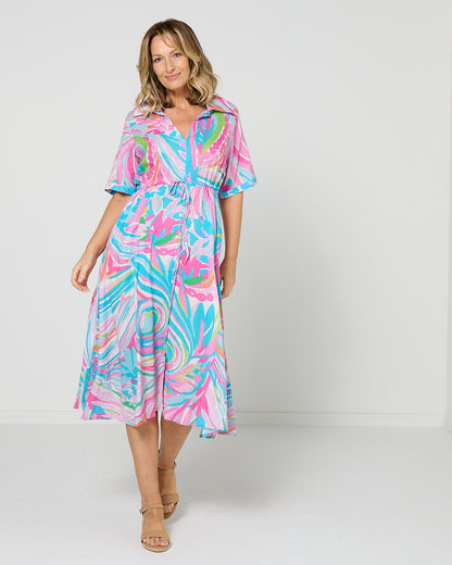 Nadia Dress - Tropic Swirl