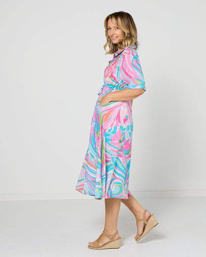 Nadia Dress - Tropic Swirl