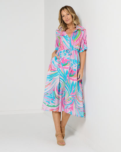Nadia Dress - Tropic Swirl
