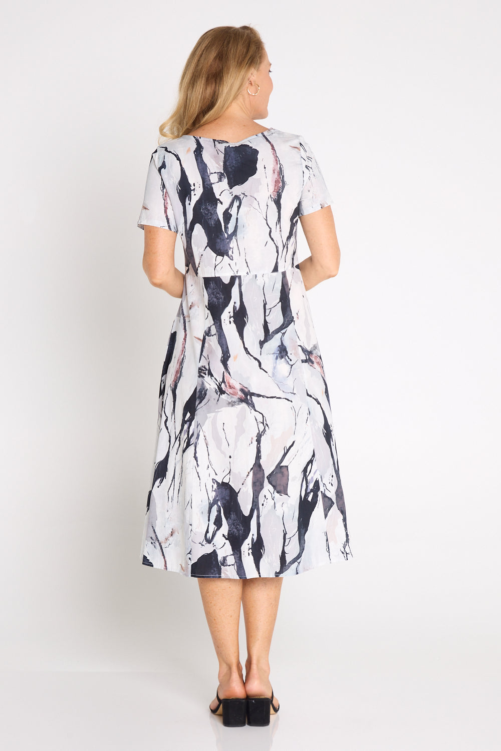 Amore Cotton Dress - Snow Gum