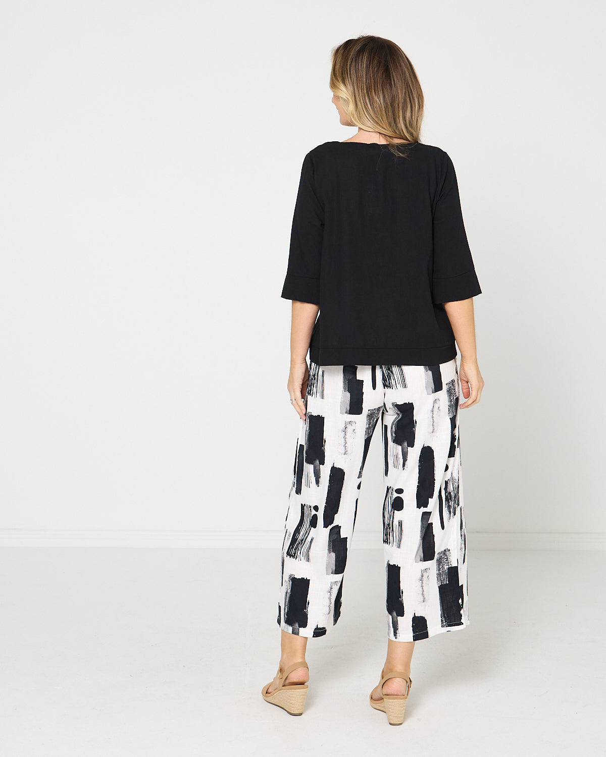 Aiko Linen Pants - Ink Wash