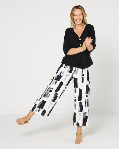 Aiko Linen Pants - Ink Wash