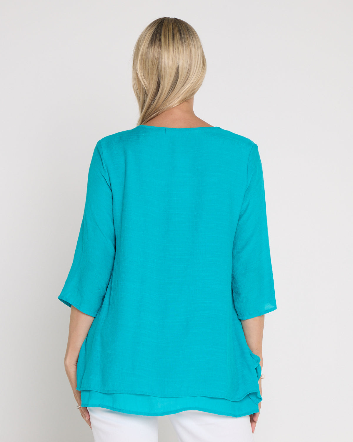 Sabrina Top - Aqua