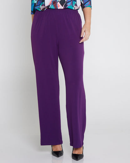 Krista Wide Leg Pants - Purple