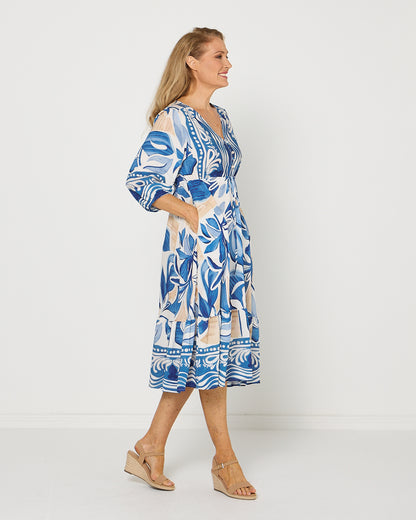 Rosalie Dress - Cove Blue