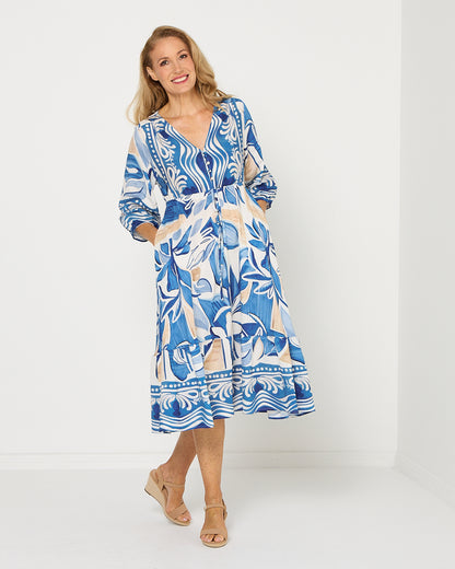 Rosalie Dress - Cove Blue