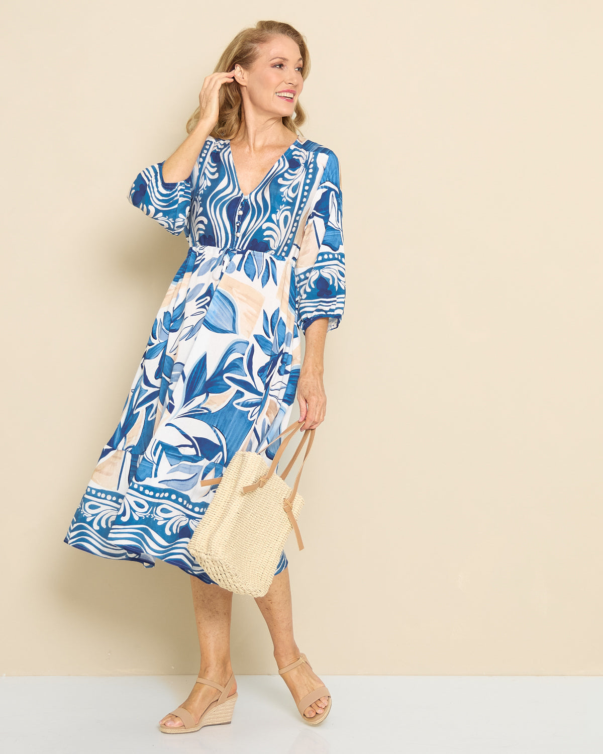 Rosalie Dress - Cove Blue