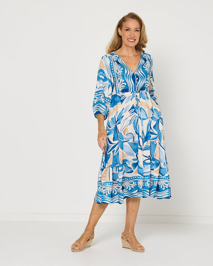 Rosalie Dress - Cove Blue