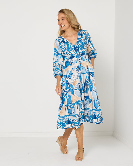 Rosalie Dress - Cove Blue