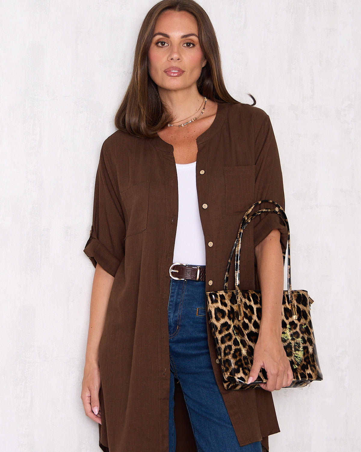Scarlett Petite Tote - Leopard Print