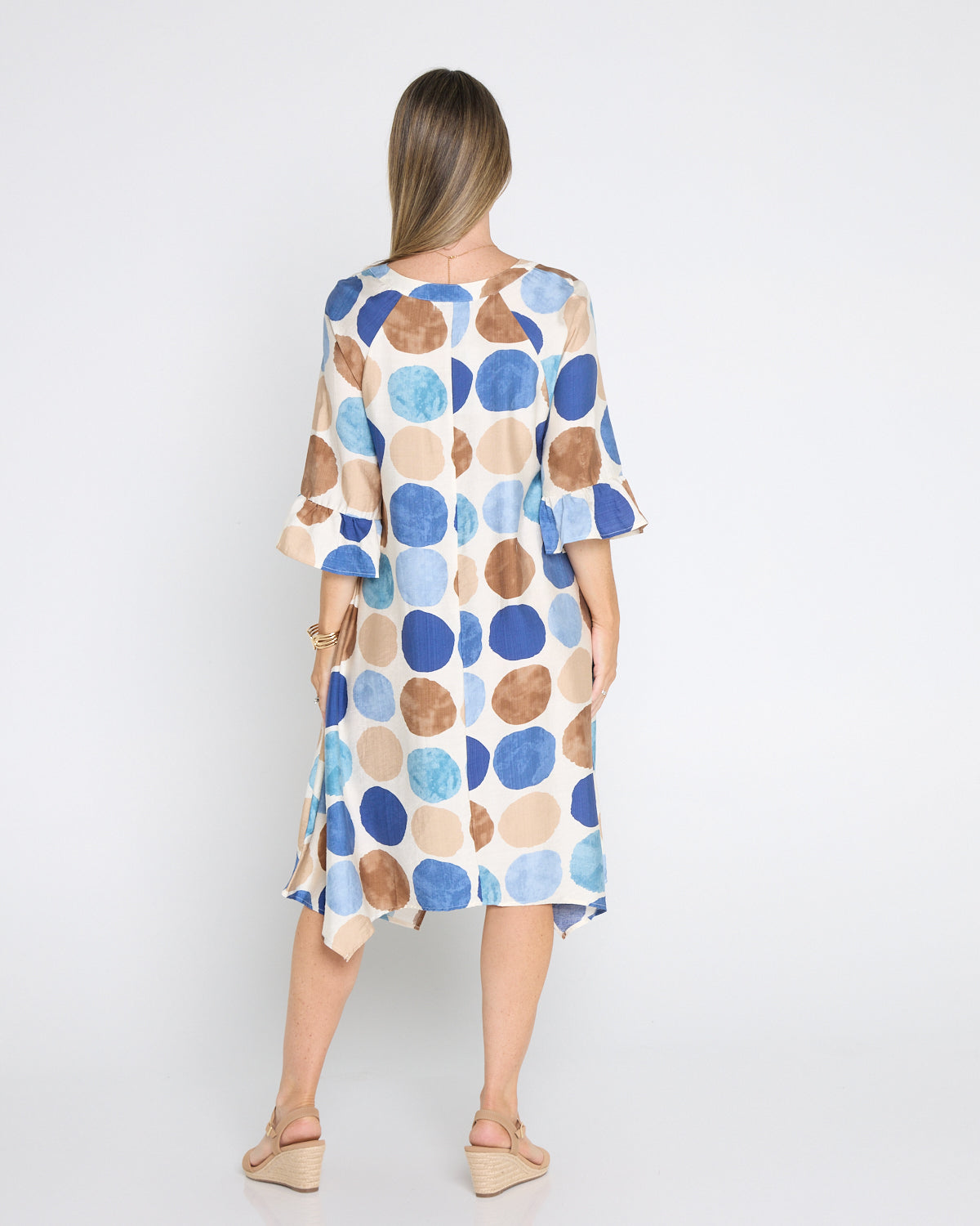 Amadi Dress - Blue Spot
