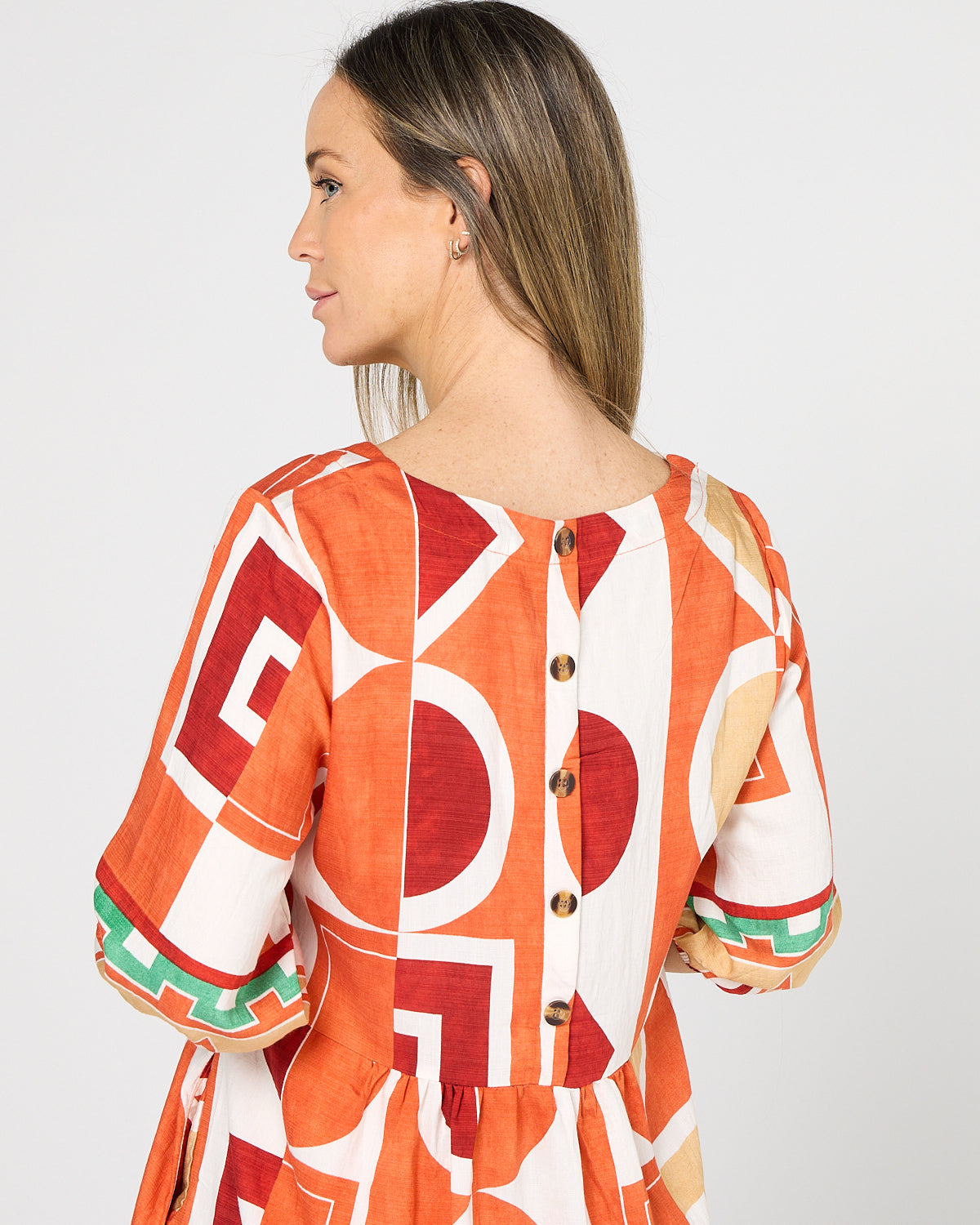 Priyanka Dress - Terracotta Mosaic