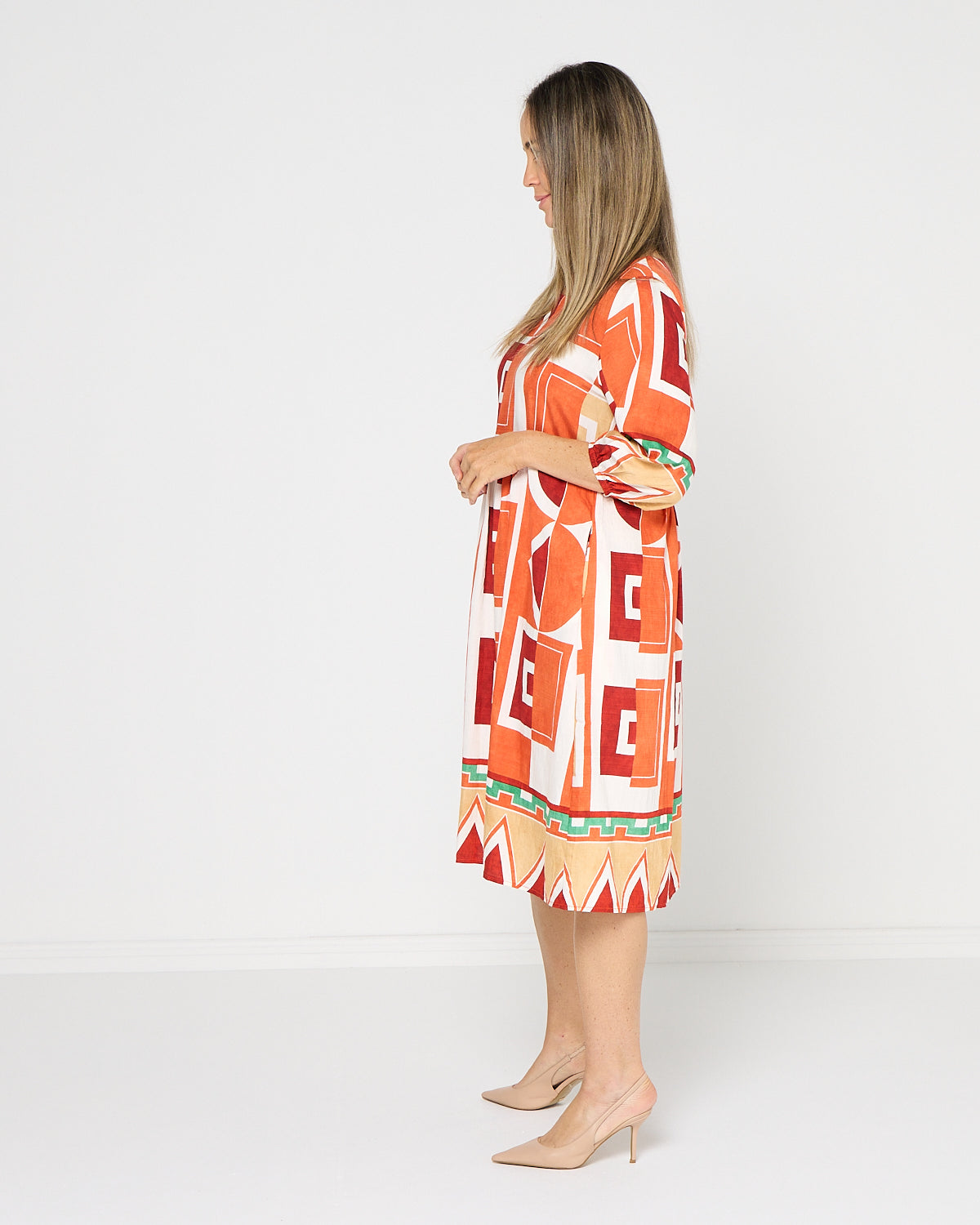 Priyanka Dress - Terracotta Mosaic
