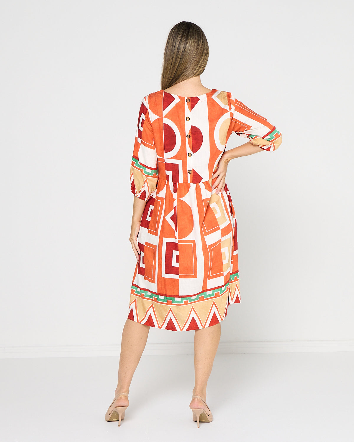 Priyanka Dress - Terracotta Mosaic
