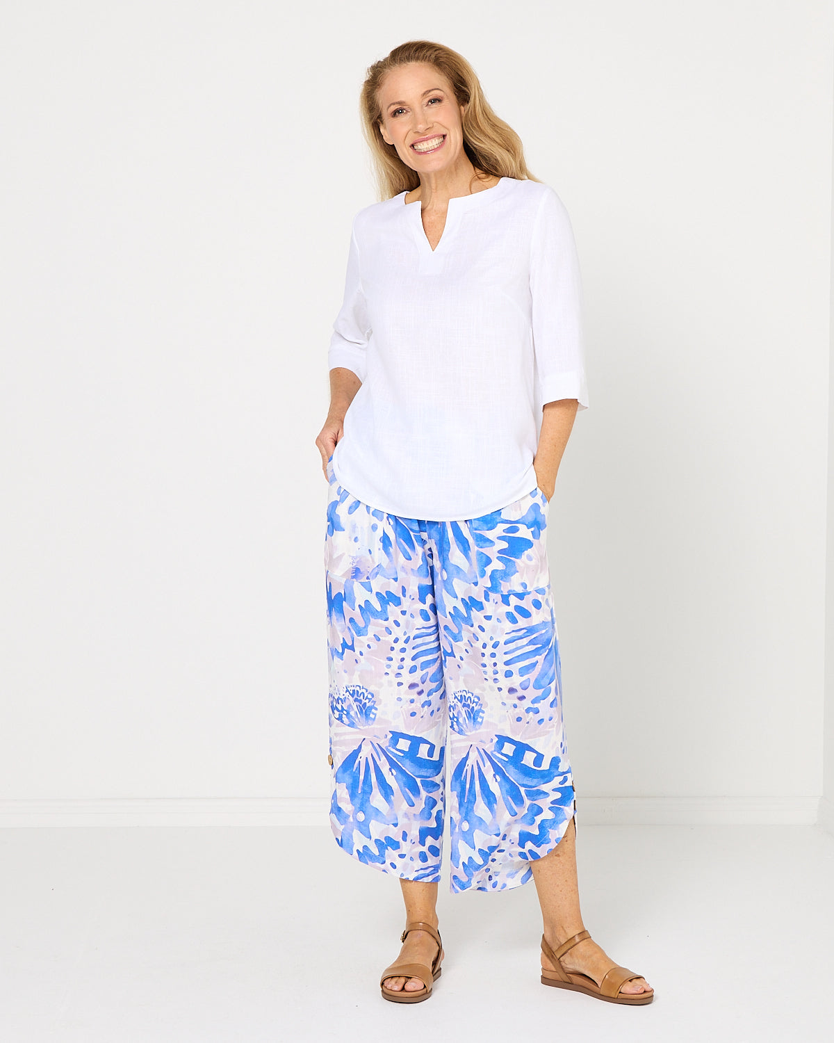 Cartia Pants - Lagoon Blue