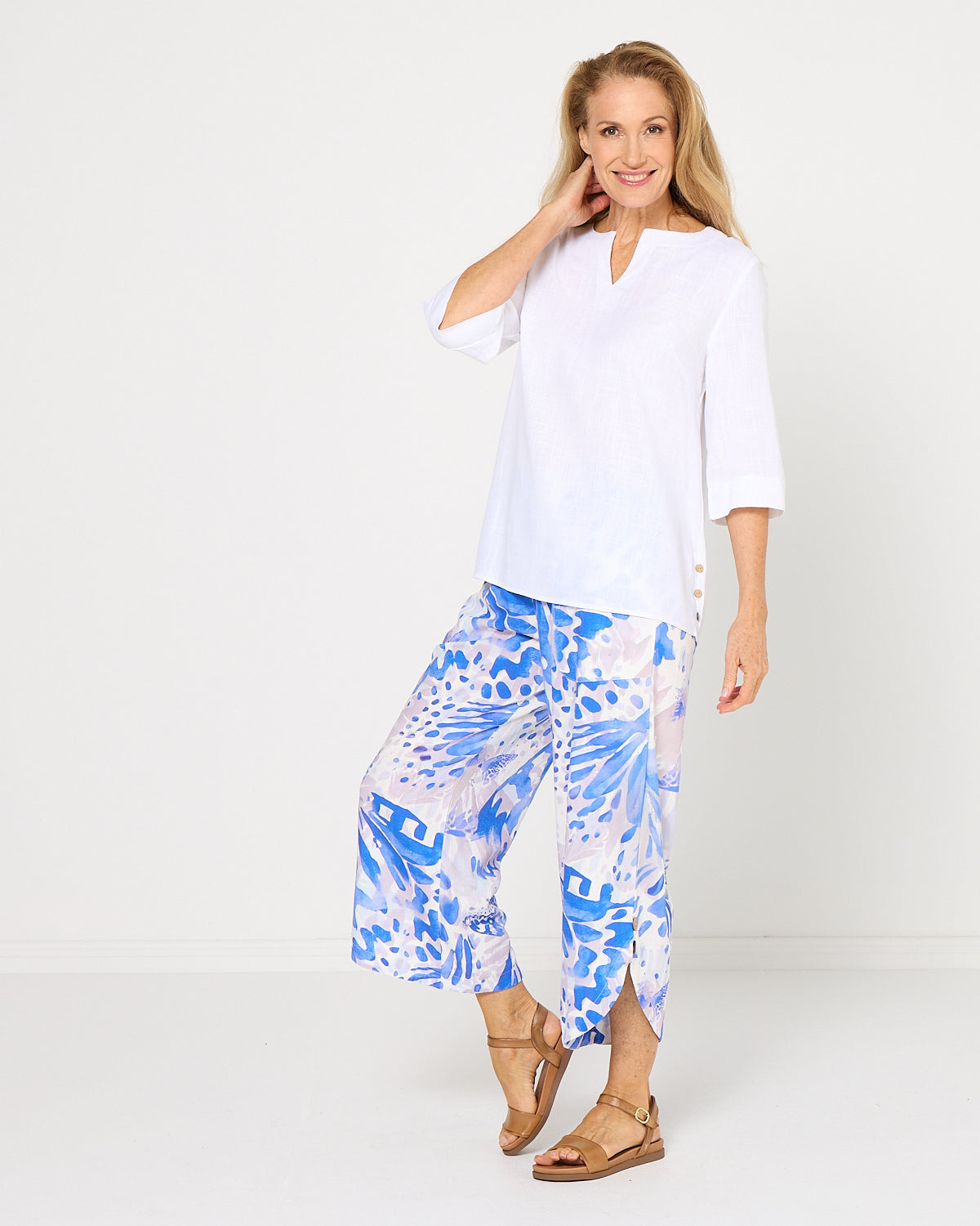 Cartia Pants - Lagoon Blue
