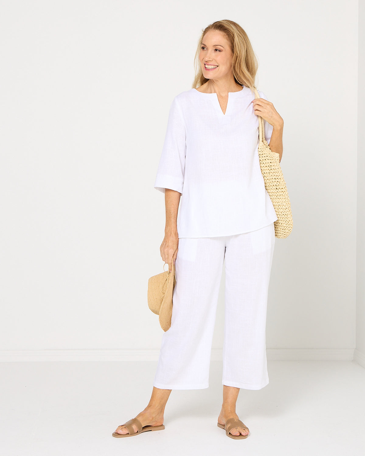 Positano Pant - White