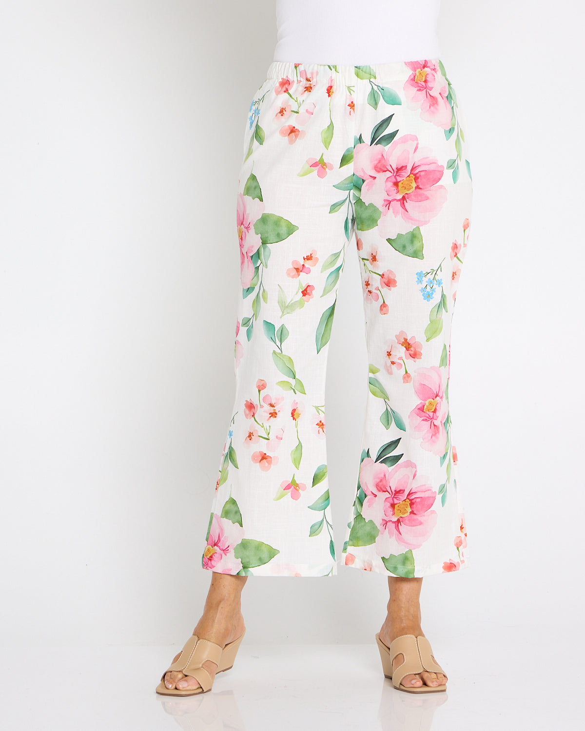 Cillian Pant - Ivory/Pink Bouquet