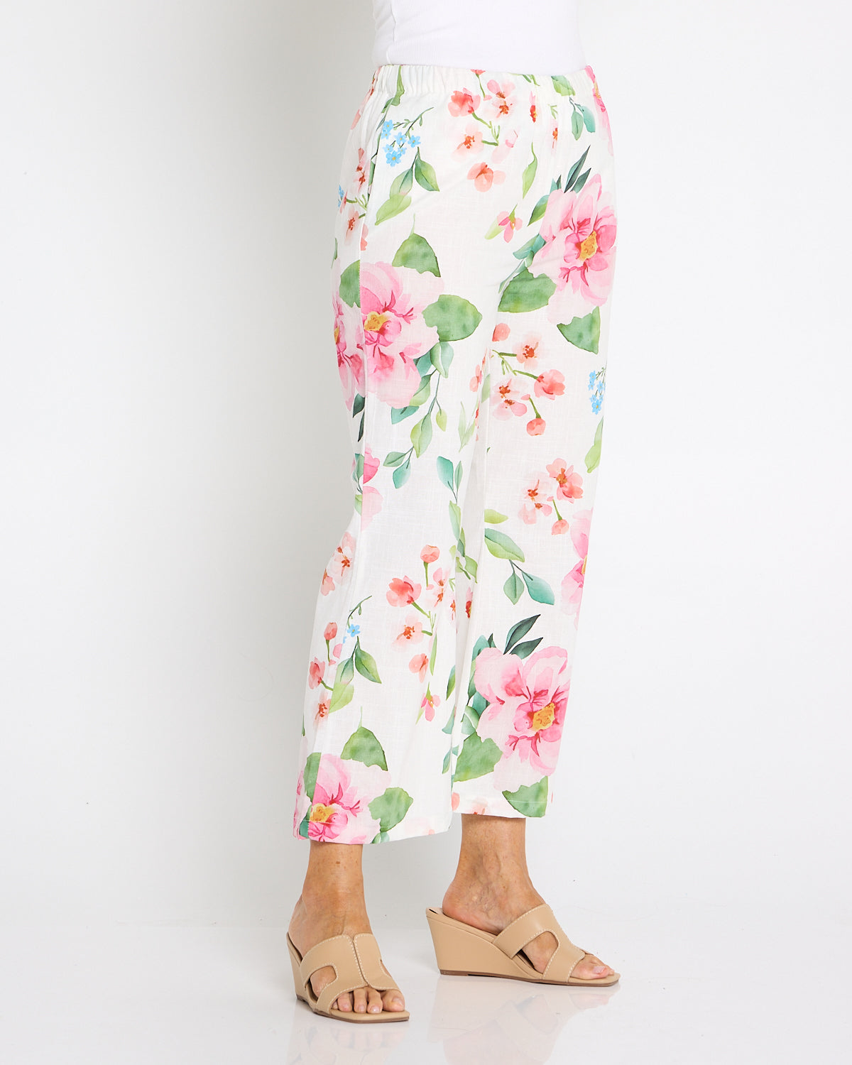 Cillian Pant - Ivory/Pink Bouquet
