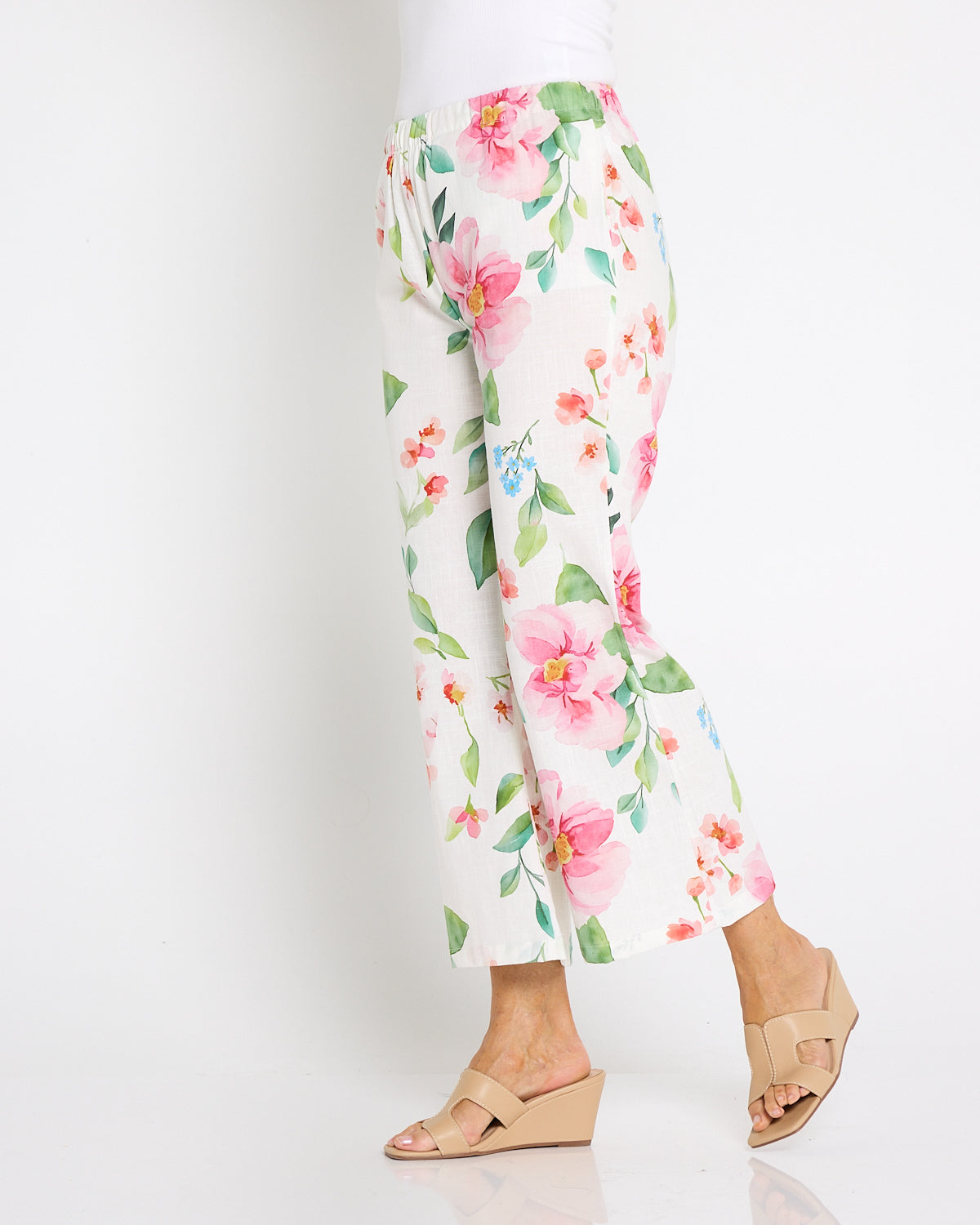 Cillian Pant - Ivory/Pink Bouquet