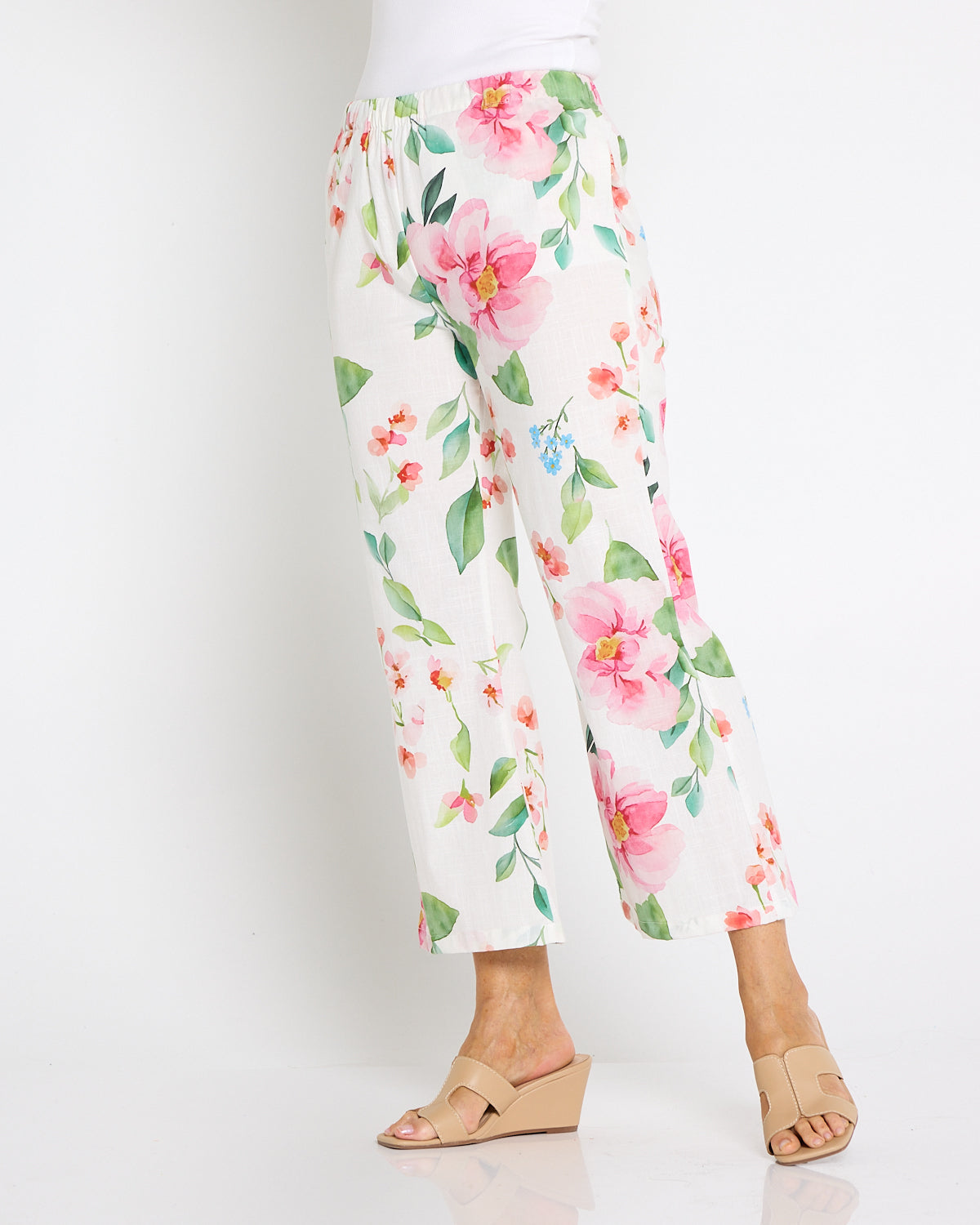 Cillian Pant - Ivory/Pink Bouquet