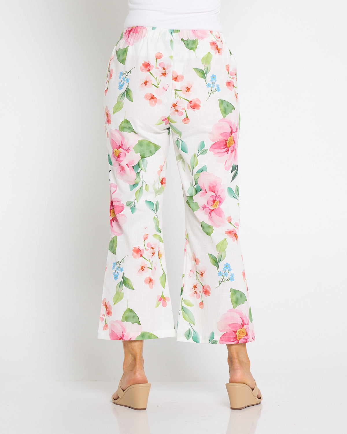 Cillian Pant - Ivory/Pink Bouquet
