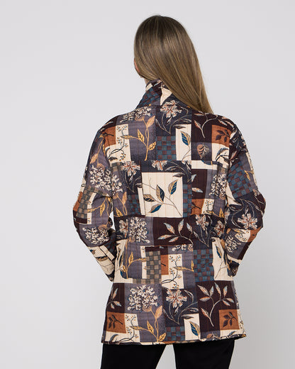 Quinn Quilted Jacket - Autumn Patchwork