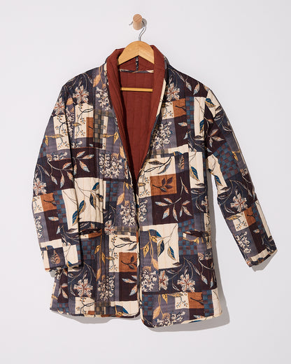 Quinn Quilted Jacket - Autumn Patchwork