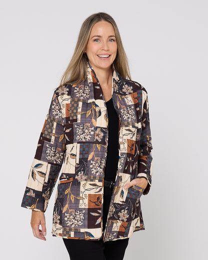 Quinn Quilted Jacket - Autumn Patchwork