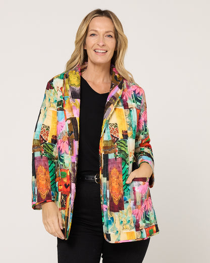 Quinn Reversible Quilted Jacket - Multi Patch