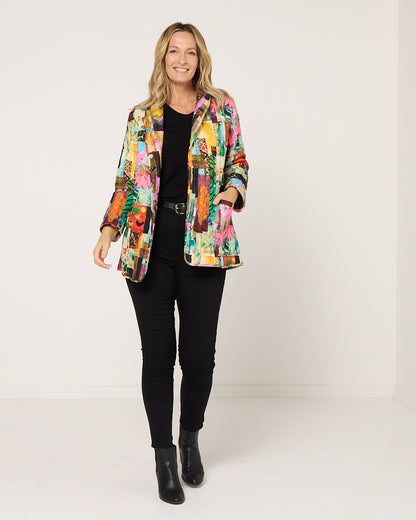 Quinn Reversible Quilted Jacket - Multi Patch