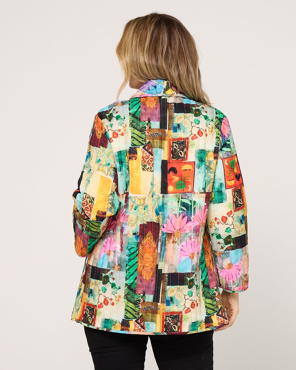 Quinn Reversible Quilted Jacket - Multi Patch