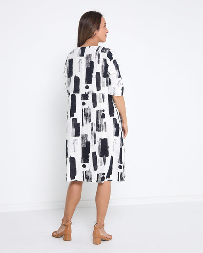 Jovie Dress - Ink Wash