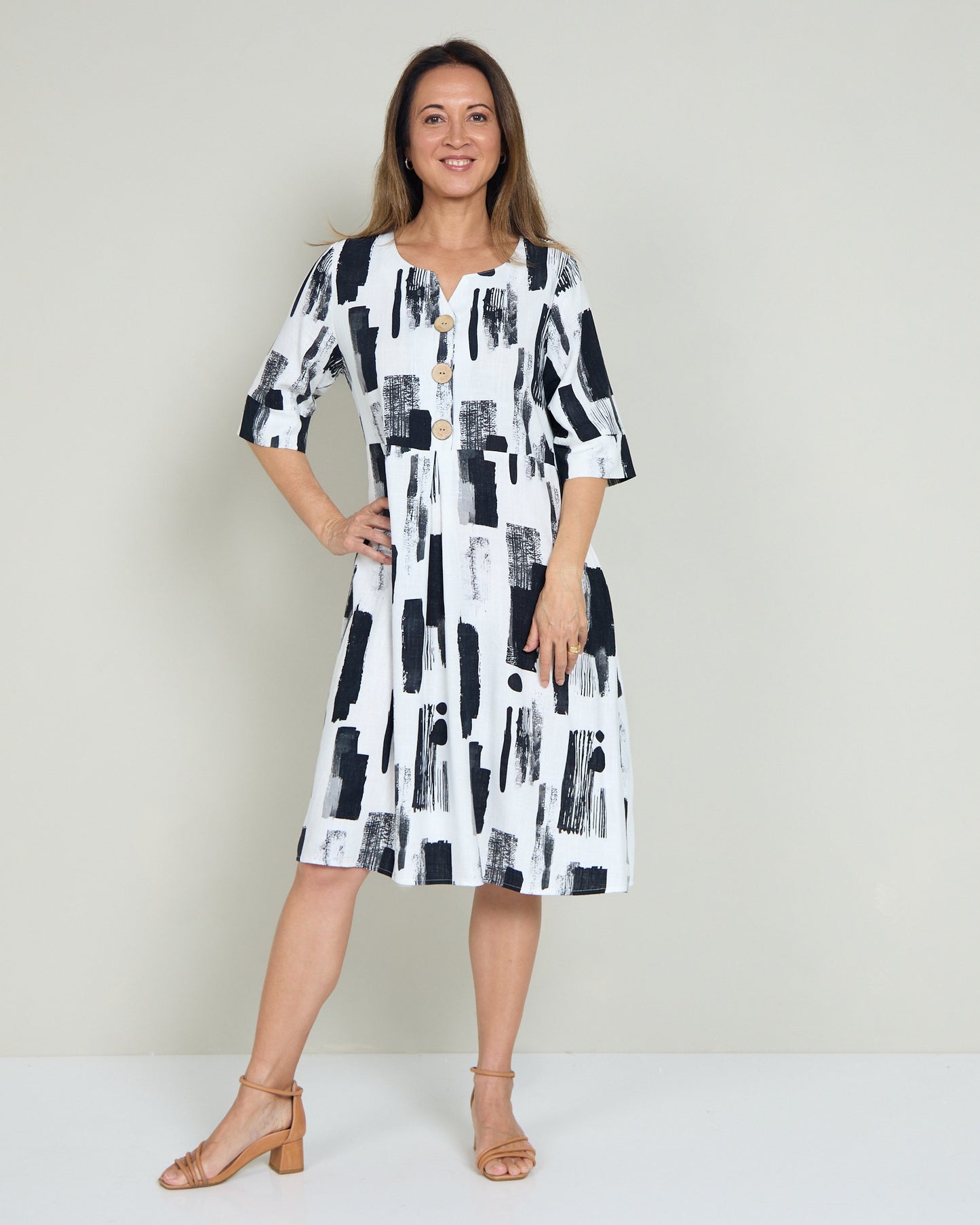 Jovie Dress - Ink Wash