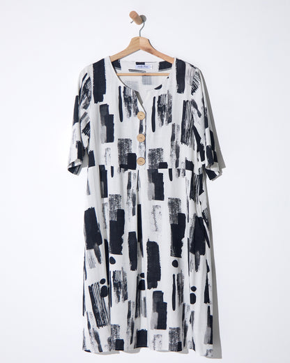 Jovie Dress - Ink Wash
