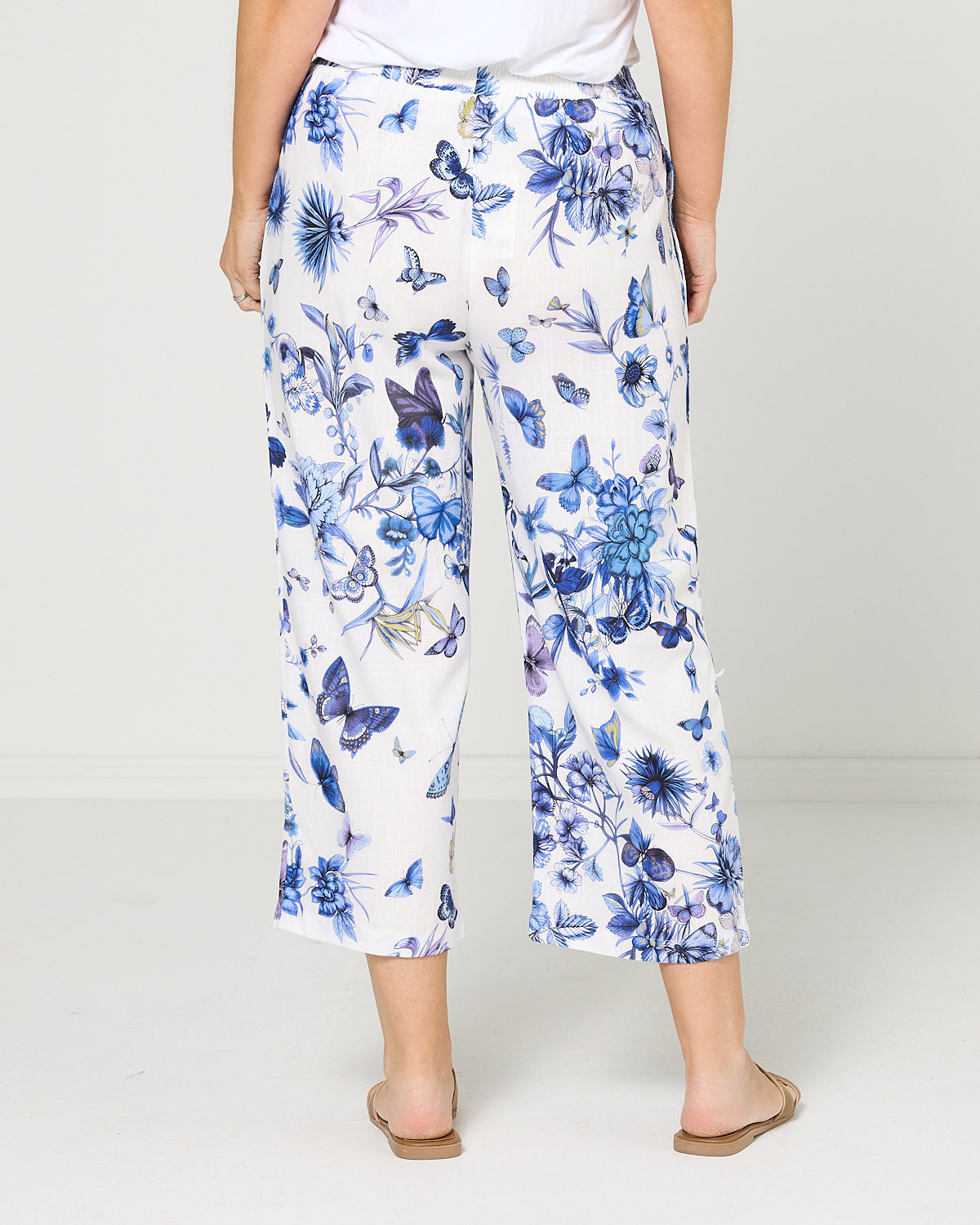 Positano Pant - Blue Butterfly