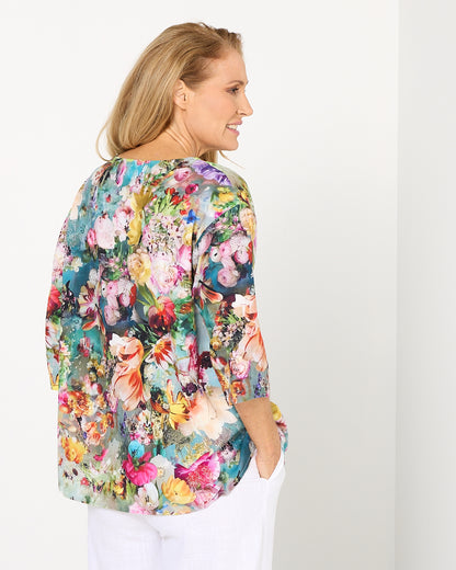 Florence Top - Botanical Bloom