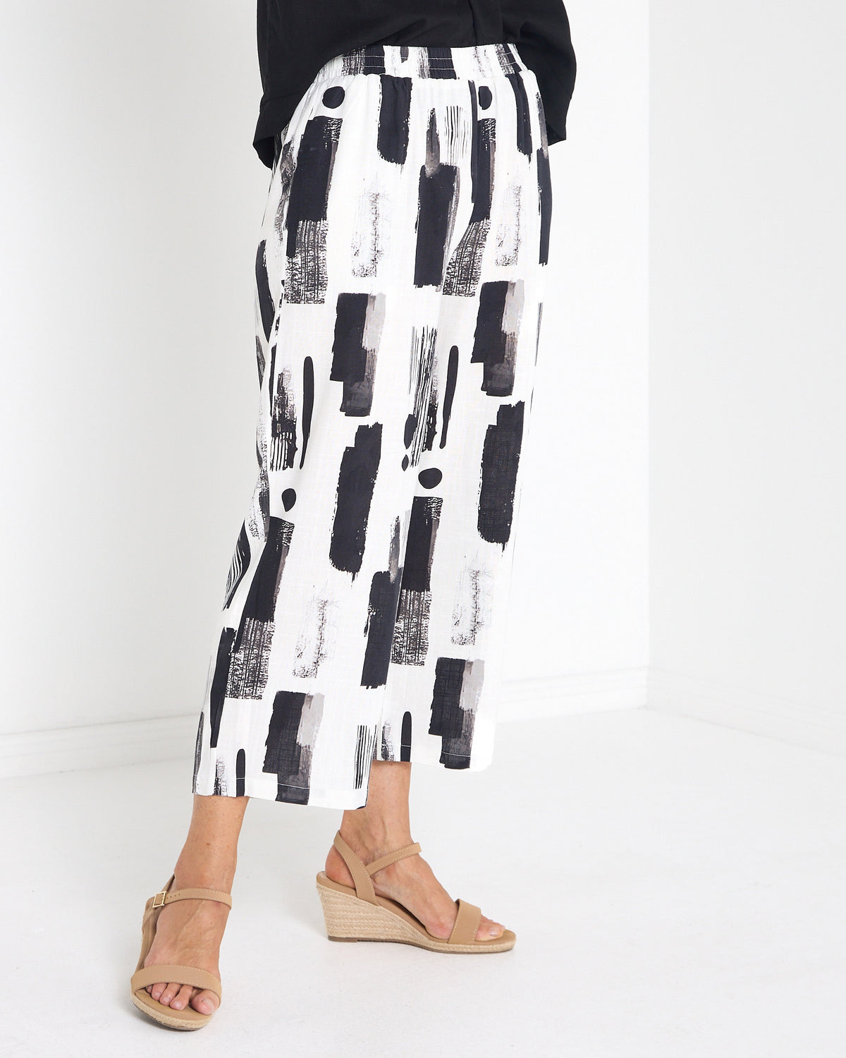 Positano Linen Cotton Pant - Ink Wash